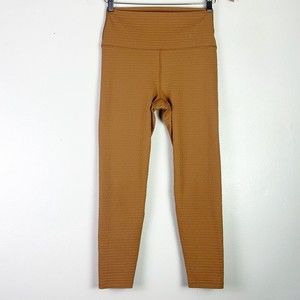 NWOT Carbon38 Jacquard High Rise 7/8 Texture Legging Sz. M "Brown Sugar" $108